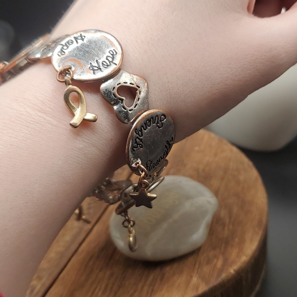 B2609‎ southwestern dangle charm bracelet faith hope inspirational